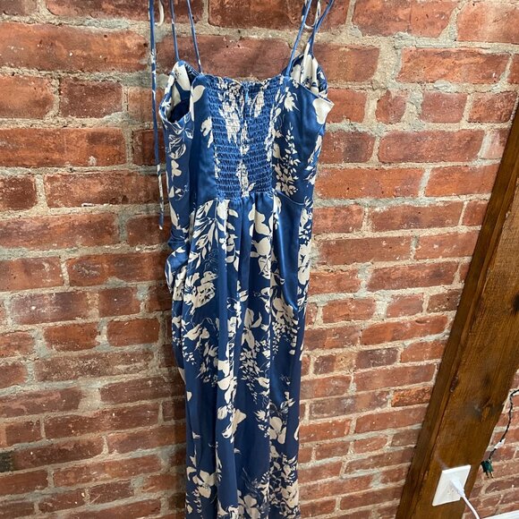 Reformation Marguerite Silk Dress (Size 2, Color Blue) - Picture 4 of 6